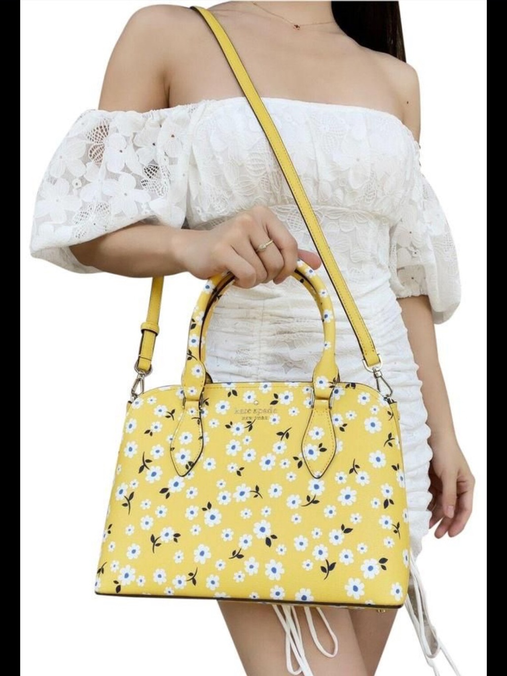 NWT Kate Spade New York Darcy Small Fleurette Floral Satchel New - Picture 9 of 9